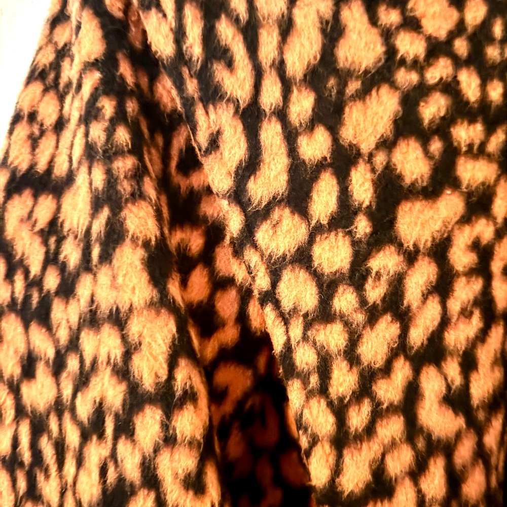 MISBHV Orange Leopard Print Coat - Picture 4 of 4
